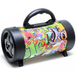 Digital Drum Design Bluetooth Wireless Speaker M09 (Graffiti Wildstyle)